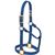 Non-Adjustable Nylon Halter, 1\ Average Horse or Yearling Draft, Blue"