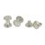 Chicago Screws - Floral Nickle Brass