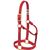 Non-Adjustable Nylon Halter, 1\ Average Horse or Yearling Draft, Red"