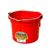 PAIL PLASTIC 8QT FLAT BACK RED