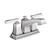 Moen Boardwalk Chrome Two-Handle Low Arc Bathroom Faucet