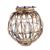 LUMISPHERE BURNISHED WICKER SOLAR LANTERN