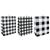 LARGE GIFT BAG -  3 ASST BLACK/WHITE BUFFALO PLAID