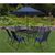 8 PIECE NAVY DINING SET