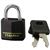 30MM BLACK COVERED BRASS PADLOCK